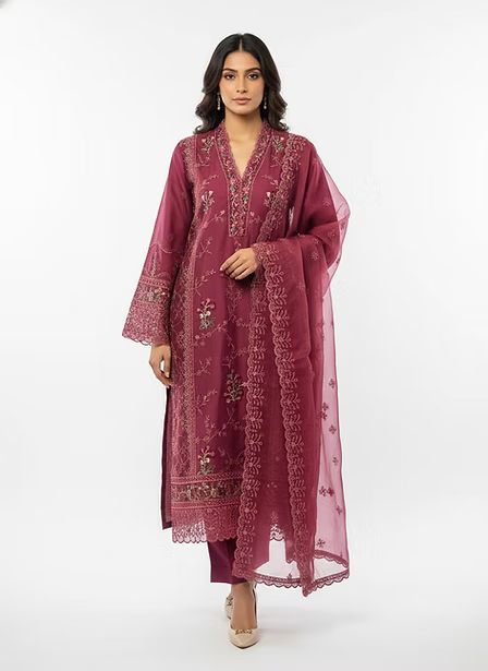 Rosewood Luxe Embroidered Three-Piece