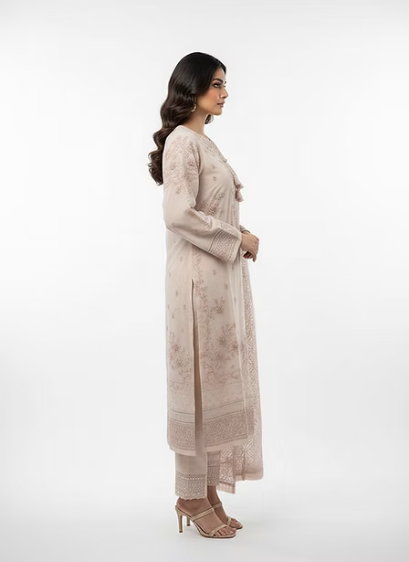 Ivory Blush Hand-Embroidered Luxury Suit