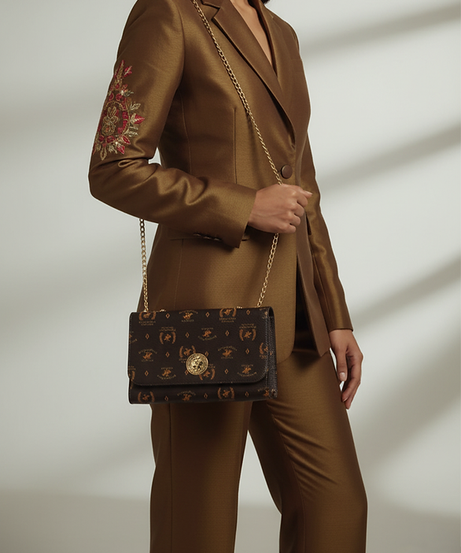 Prestige Monogram Chain Shoulder Bag