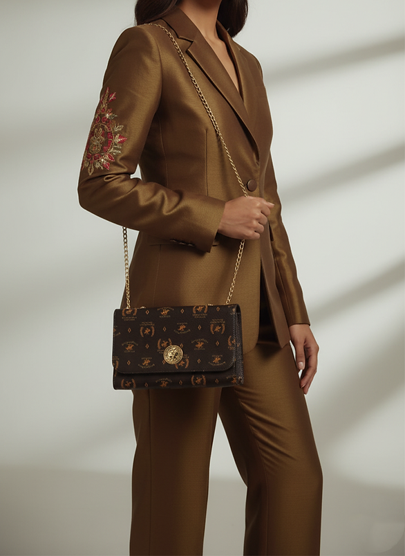 Prestige Monogram Chain Shoulder Bag