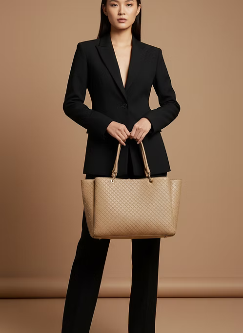 The Sorelle Structured Weave Handbag