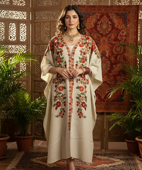 The Kashmiri Bloom Kaftan