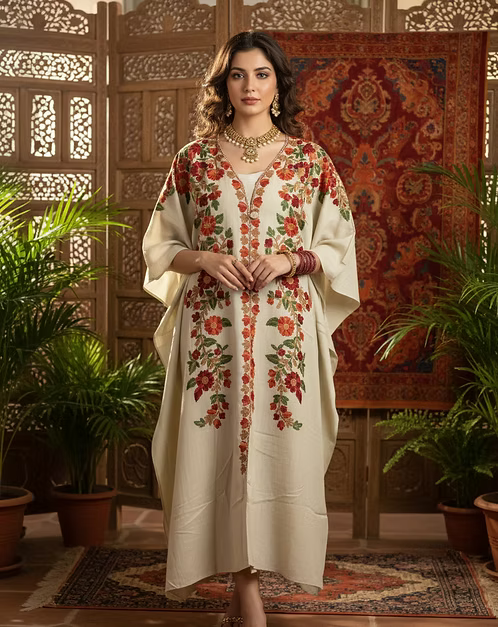 The Kashmiri Bloom Kaftan